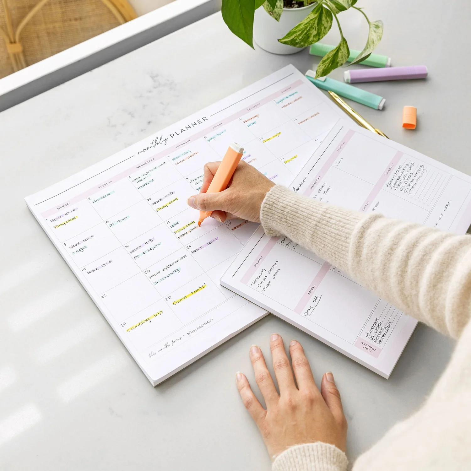 Monthly Desktop Planner Notepad - Image 7