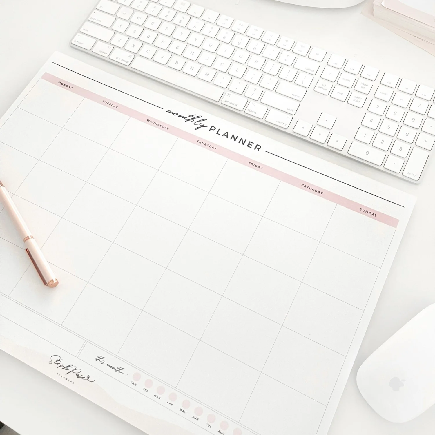 Monthly Desktop Planner Notepad - Image 9