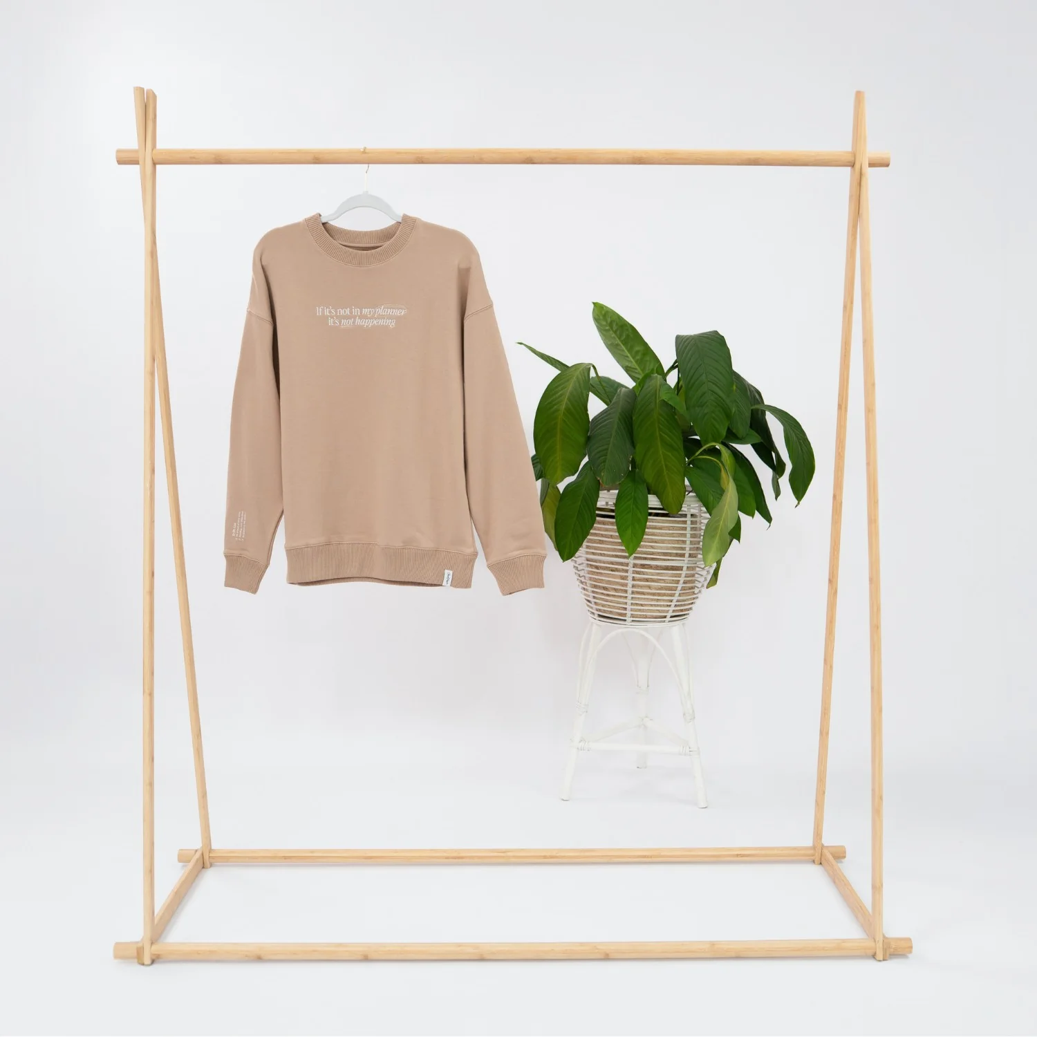 'My Planner' Crew Neck Jumper - Latte - Image 13