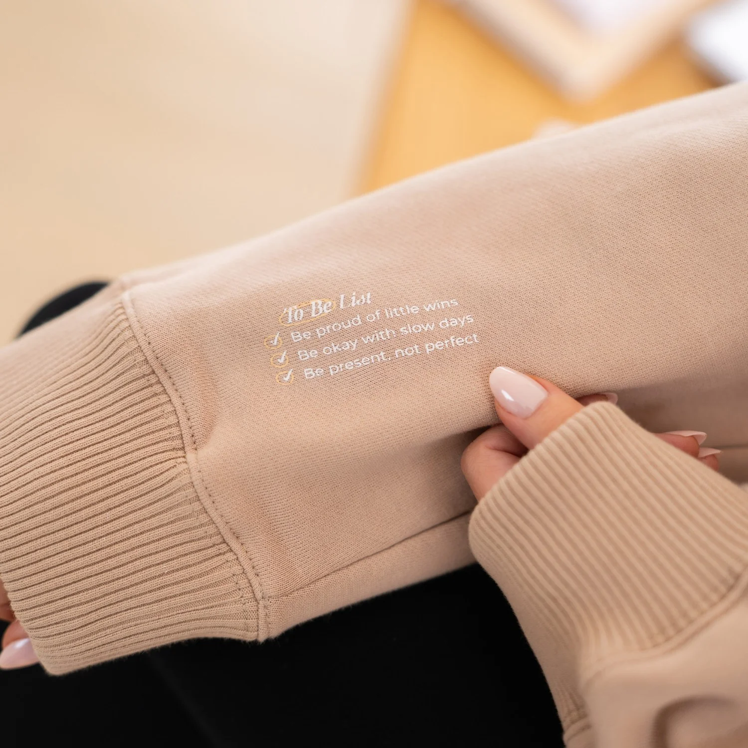 'My Planner' Crew Neck Jumper - Latte - Image 18