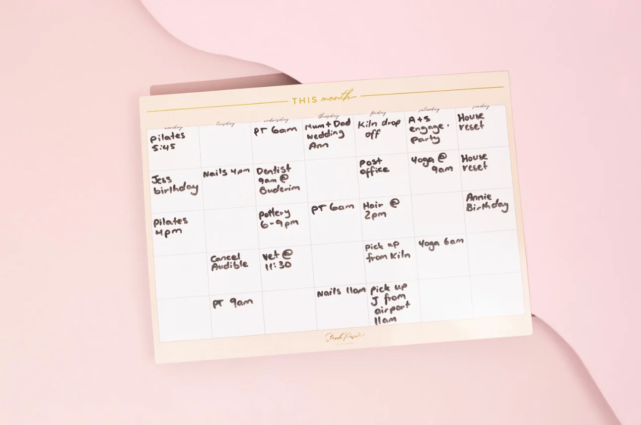 Monthly Planner Magnet - Beige - Image 3