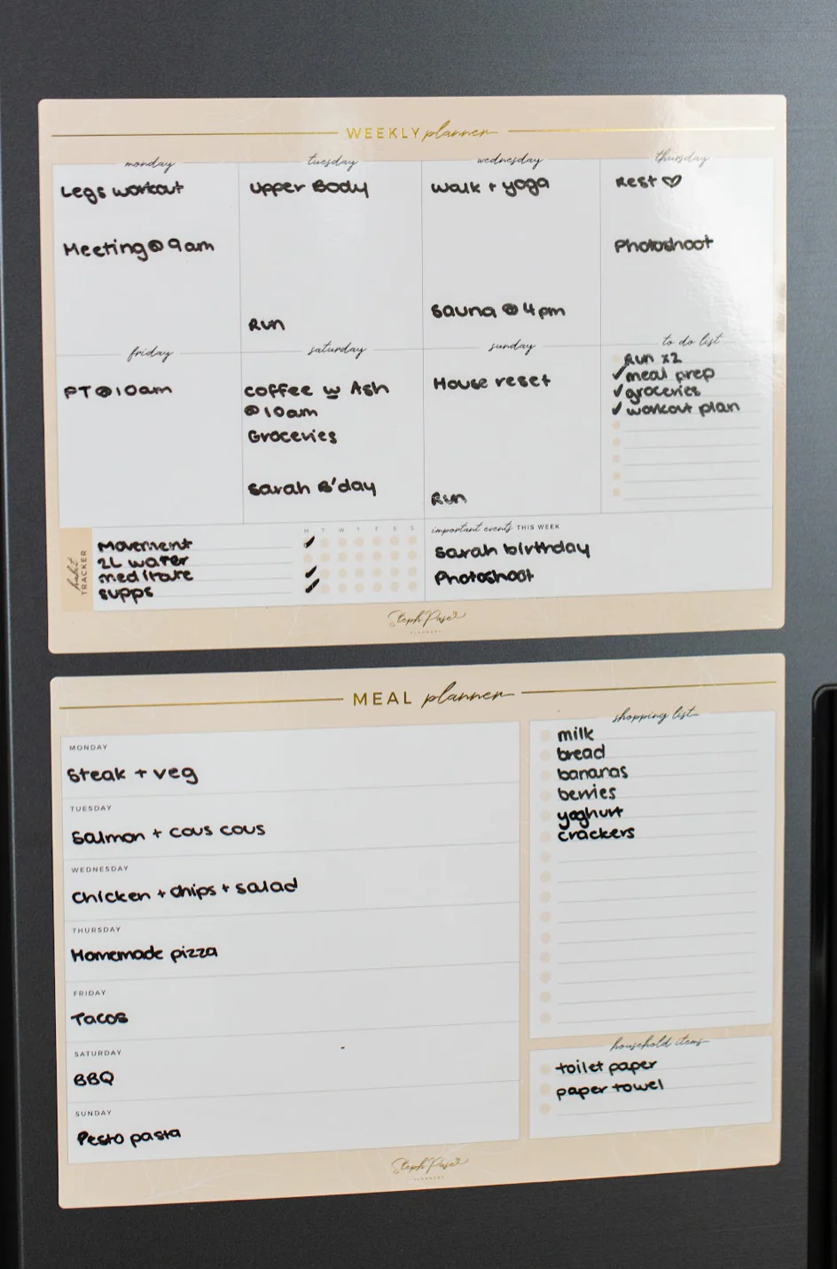 Weekly Planner Magnet - Beige - Image 4