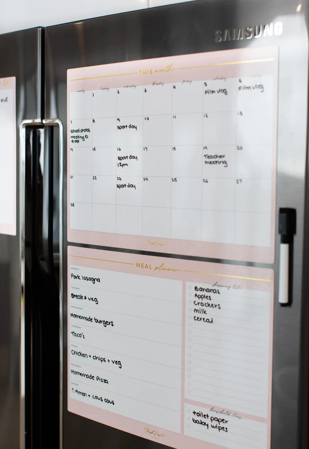 Monthly Planner Magnet - Blush - Image 6
