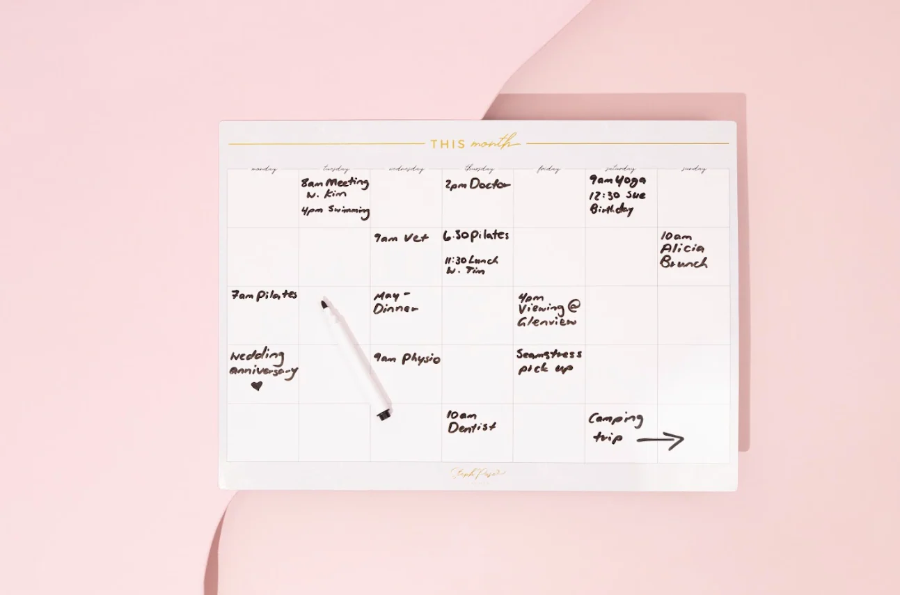 Monthly Planner Magnet - Grey - Image 3