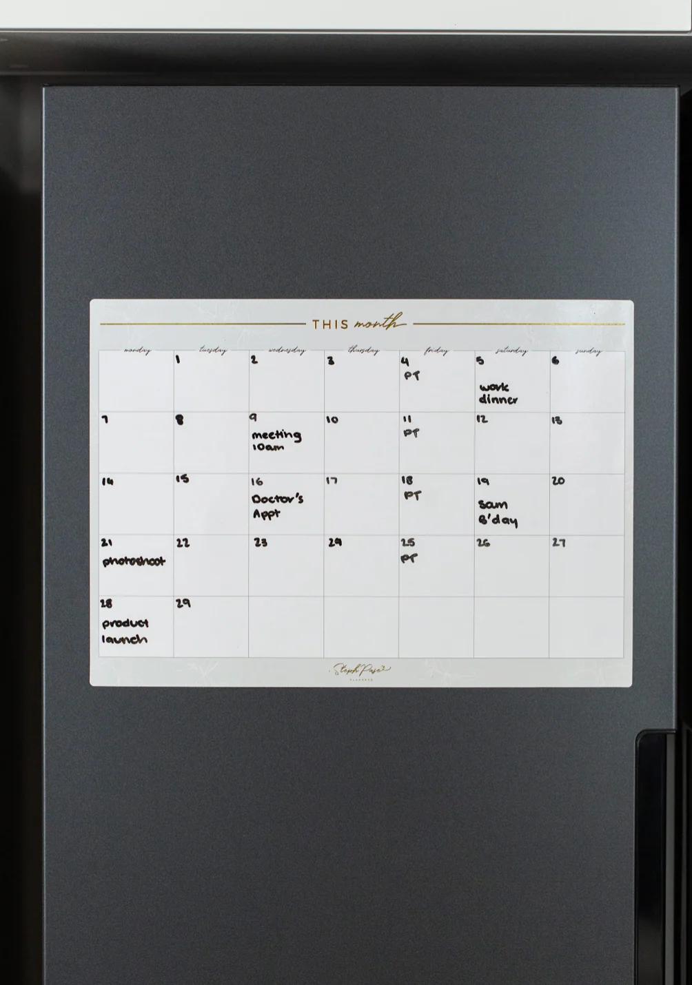Monthly Planner Magnet - Grey - Image 5