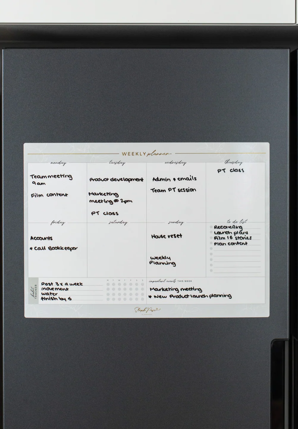 Weekly Planner Magnet - Grey - Image 5
