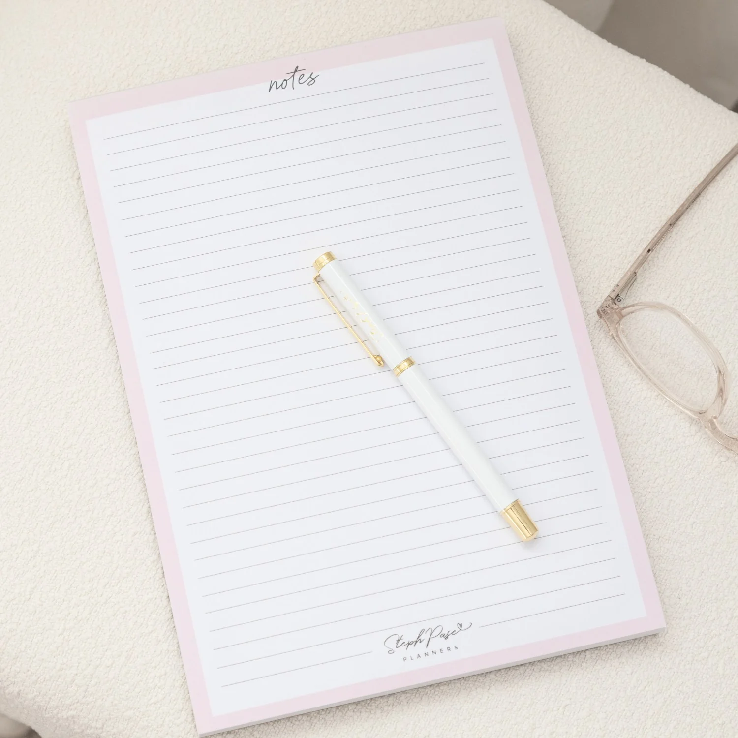 'Notes' Lined A5 Notepad - Image 4