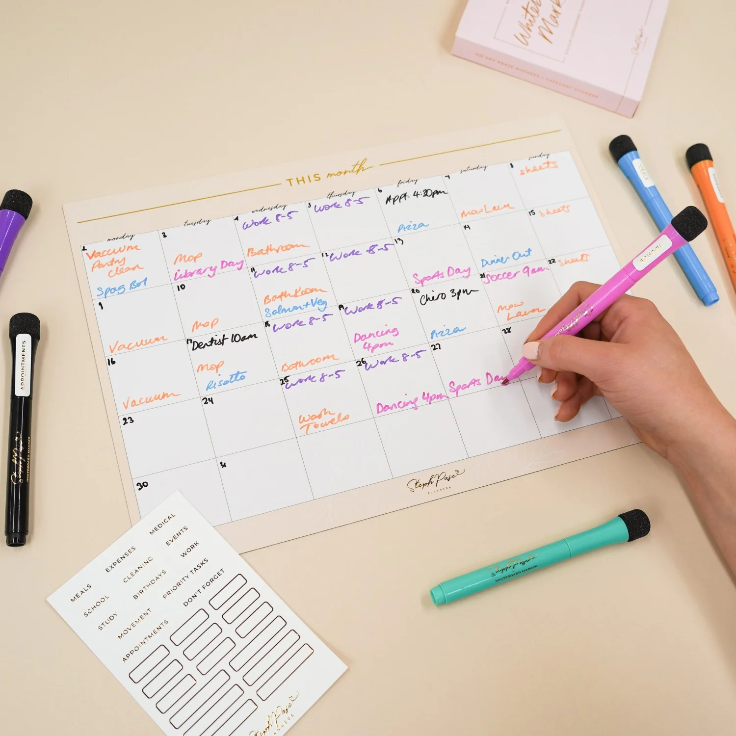 Magnetic Whiteboard Markers - Planning Pack - Image 11