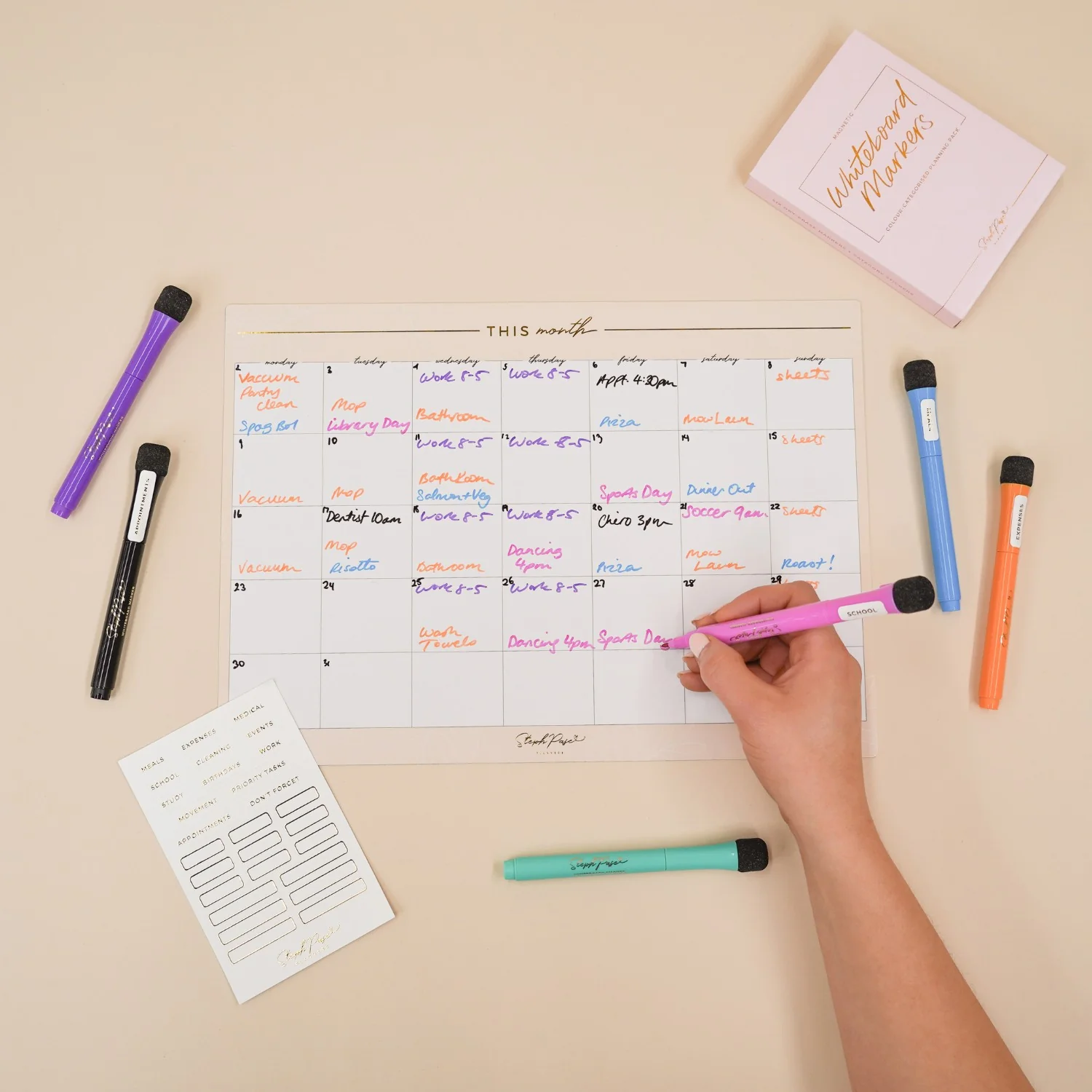 Magnetic Whiteboard Markers - Planning Pack - Image 6