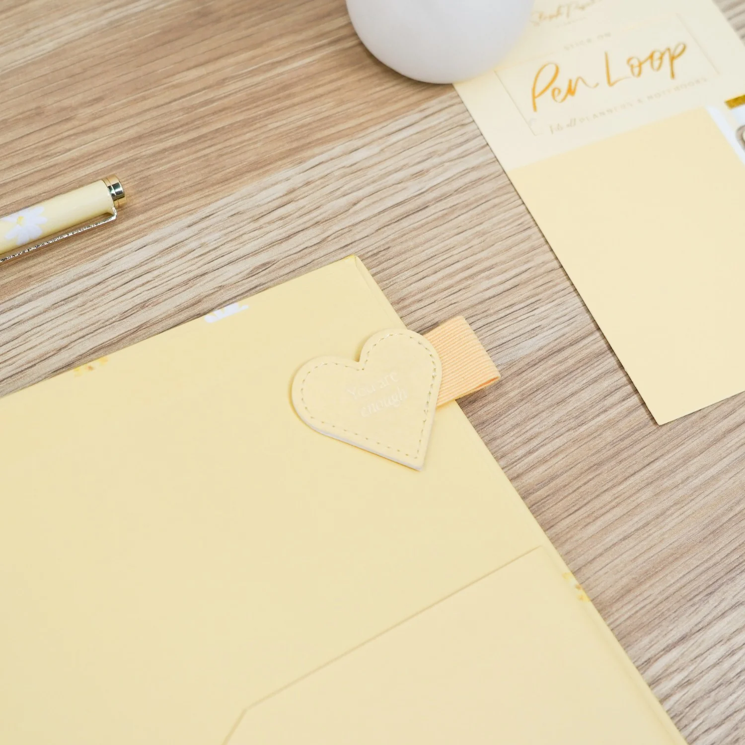Stick-on Pen Loop - Butter Yellow - Image 3