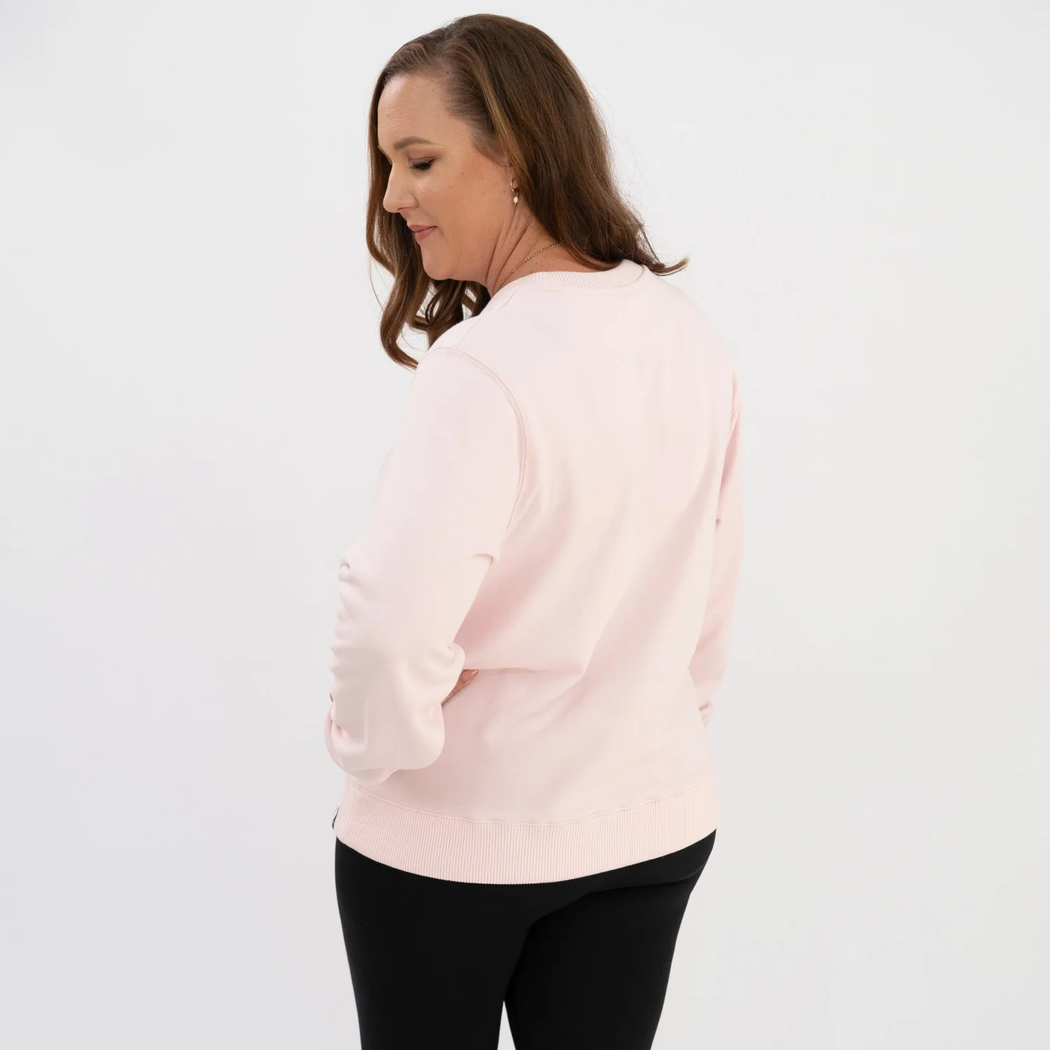 Signature 'SPP' Crew Neck Jumper - Blush - Image 11