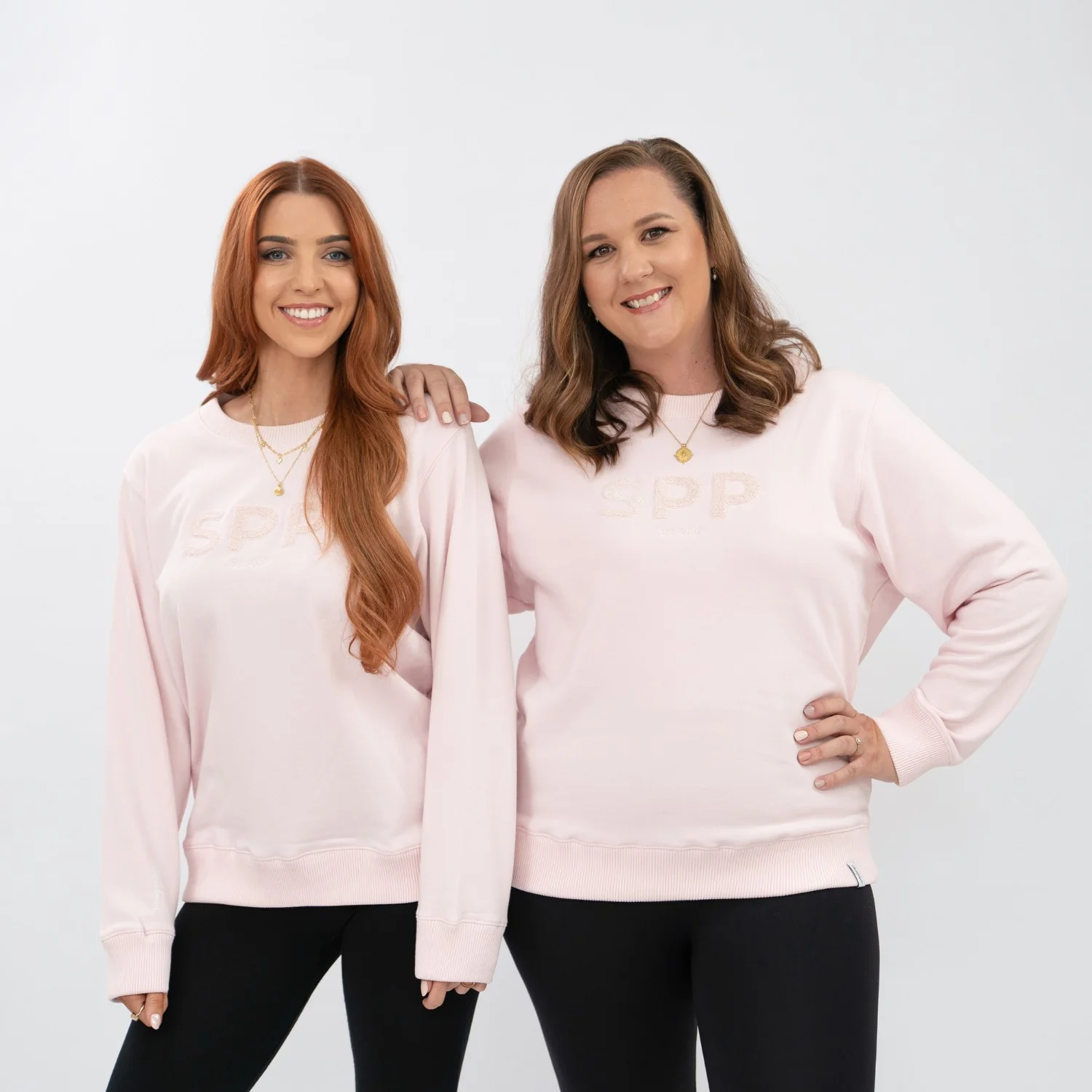 Signature 'SPP' Crew Neck Jumper - Blush - Image 9