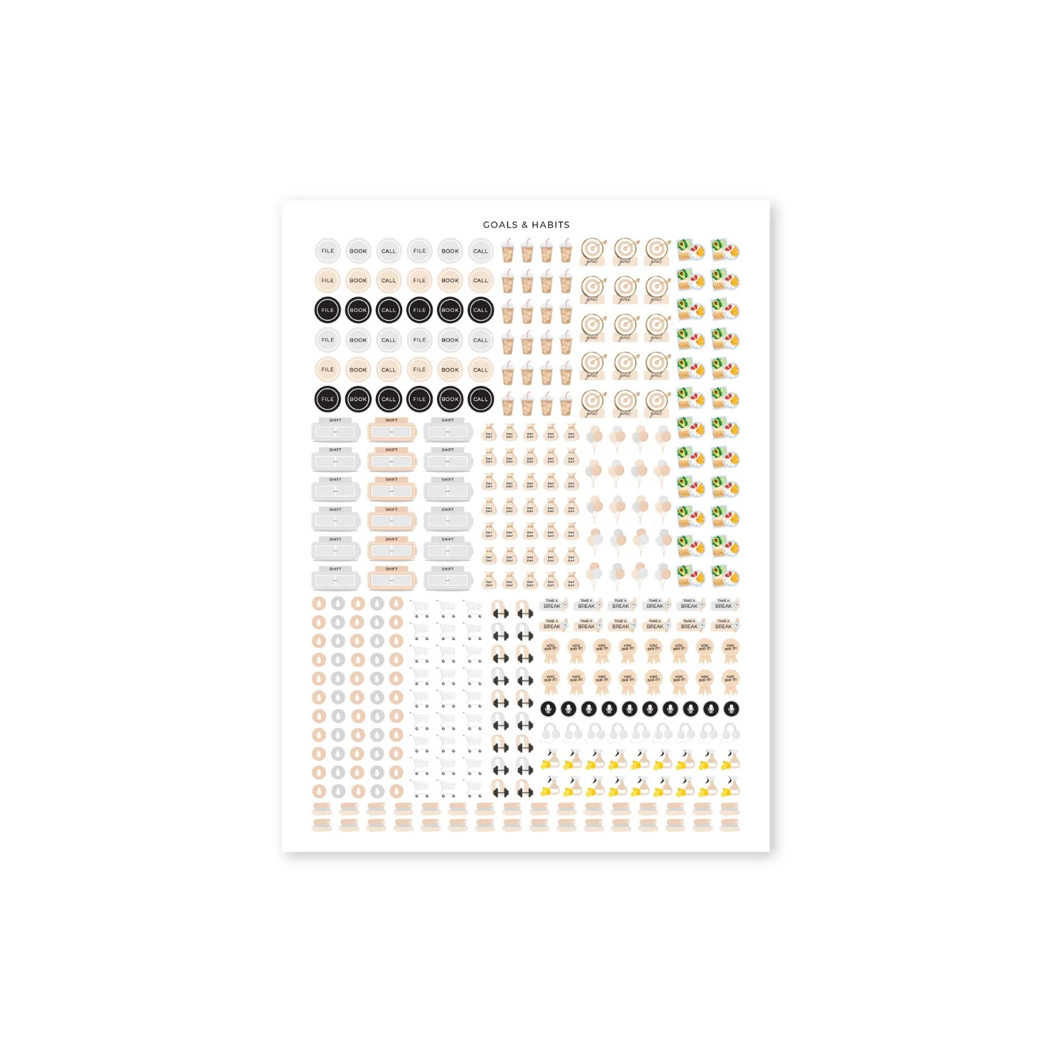 Business Planner Sticker Pack - Black - Image 7