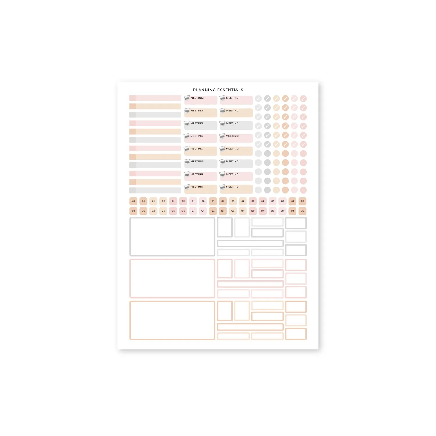 Business Planner Sticker Pack - Blush - Image 4