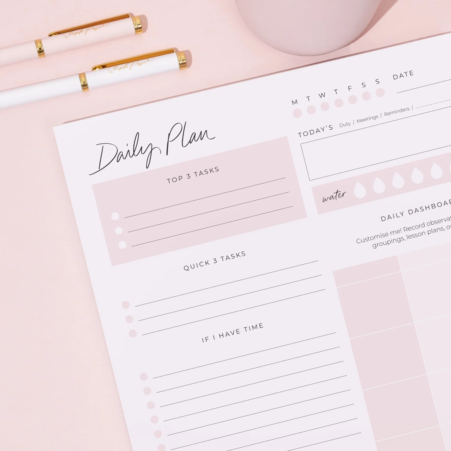 Teacher Daily Plan A4 Notepad - Image 3