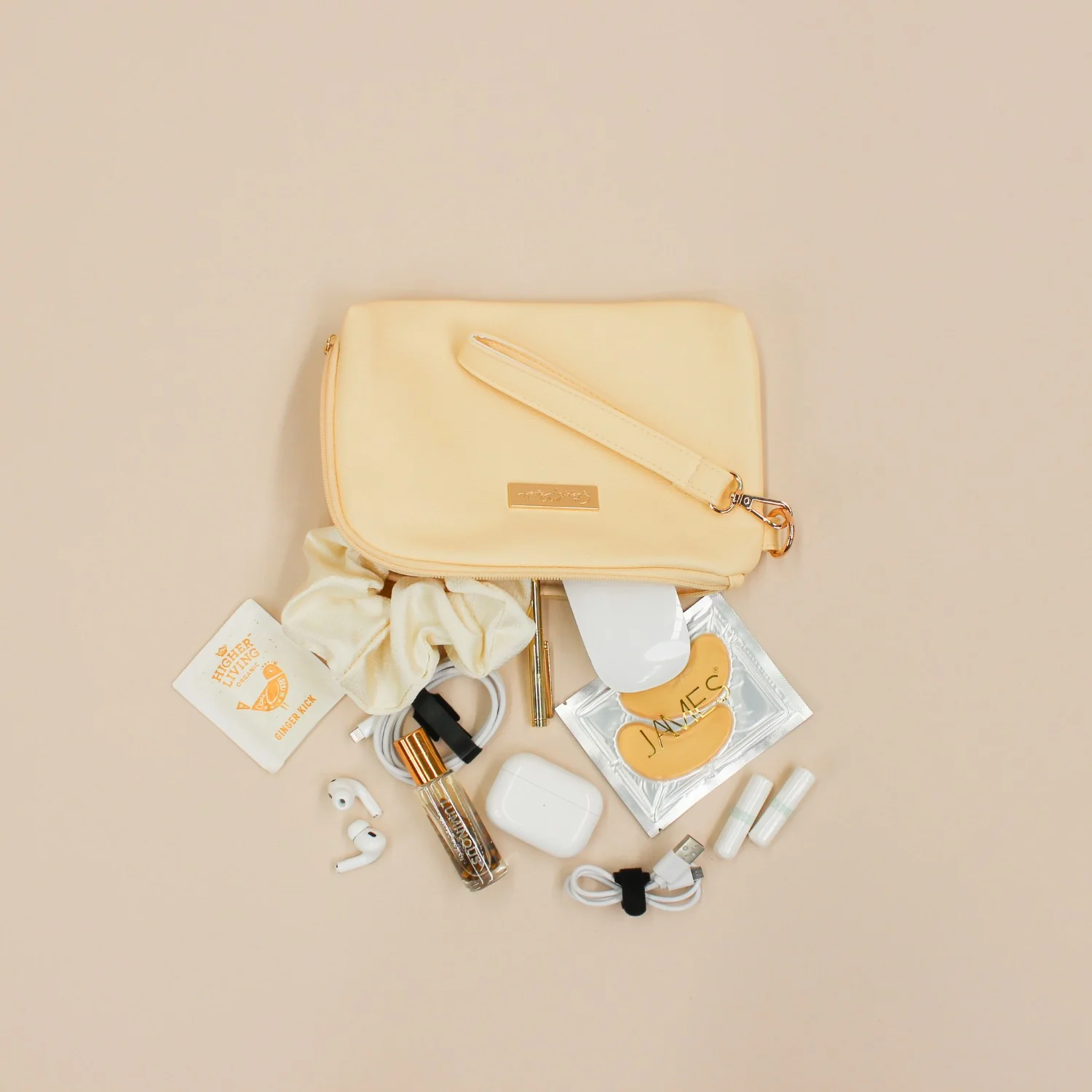 Tech Pouch - Multipurpose Organiser - Butter Yellow - Image 3