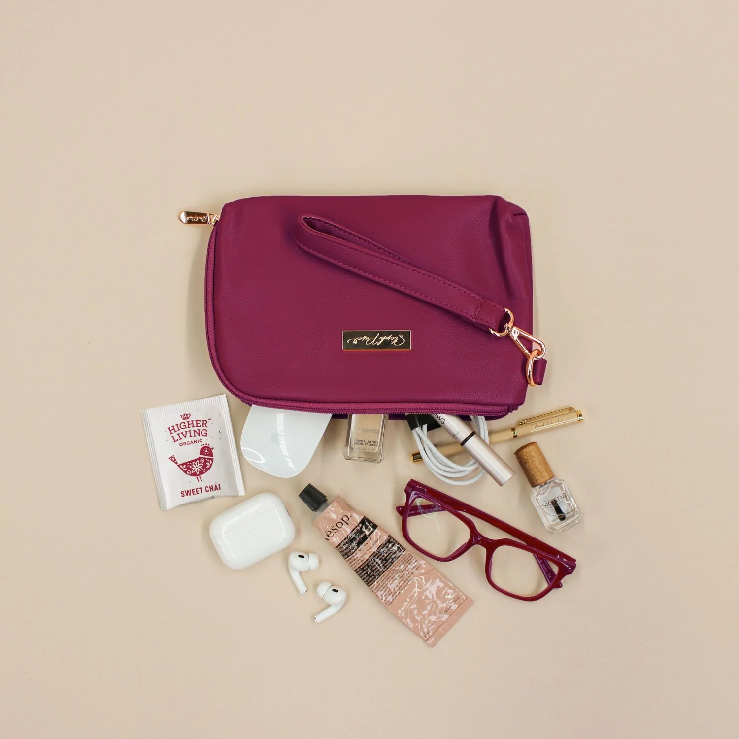 Tech Pouch - Multipurpose Organiser - Berry - Image 3