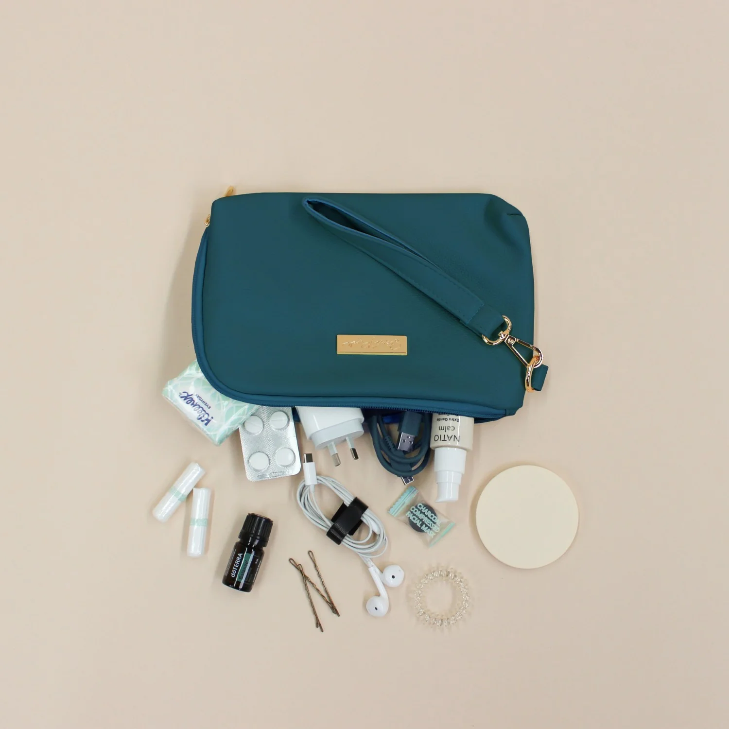 Tech Pouch - Multipurpose Organiser - Teal - Image 5