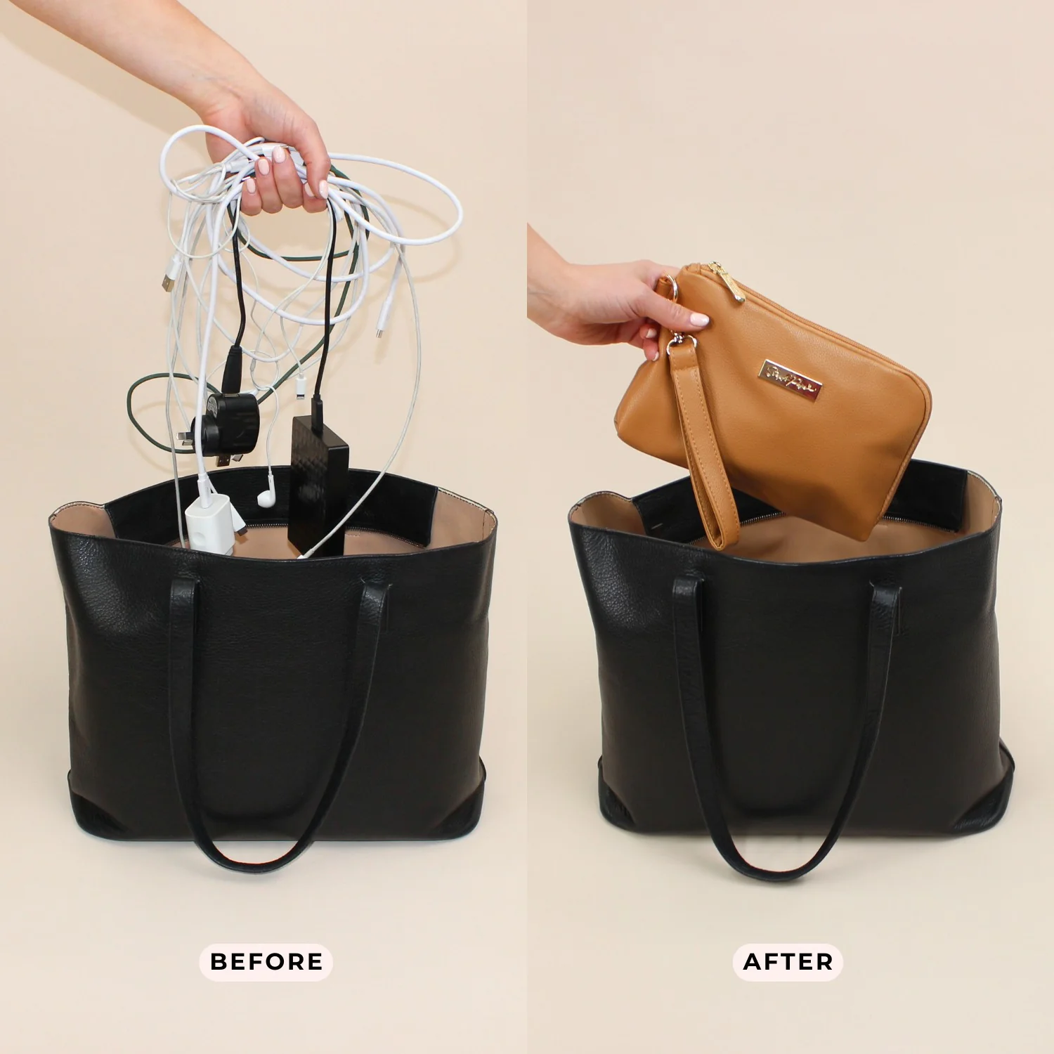 Tech Pouch - Multipurpose Organiser - Tan - Image 8