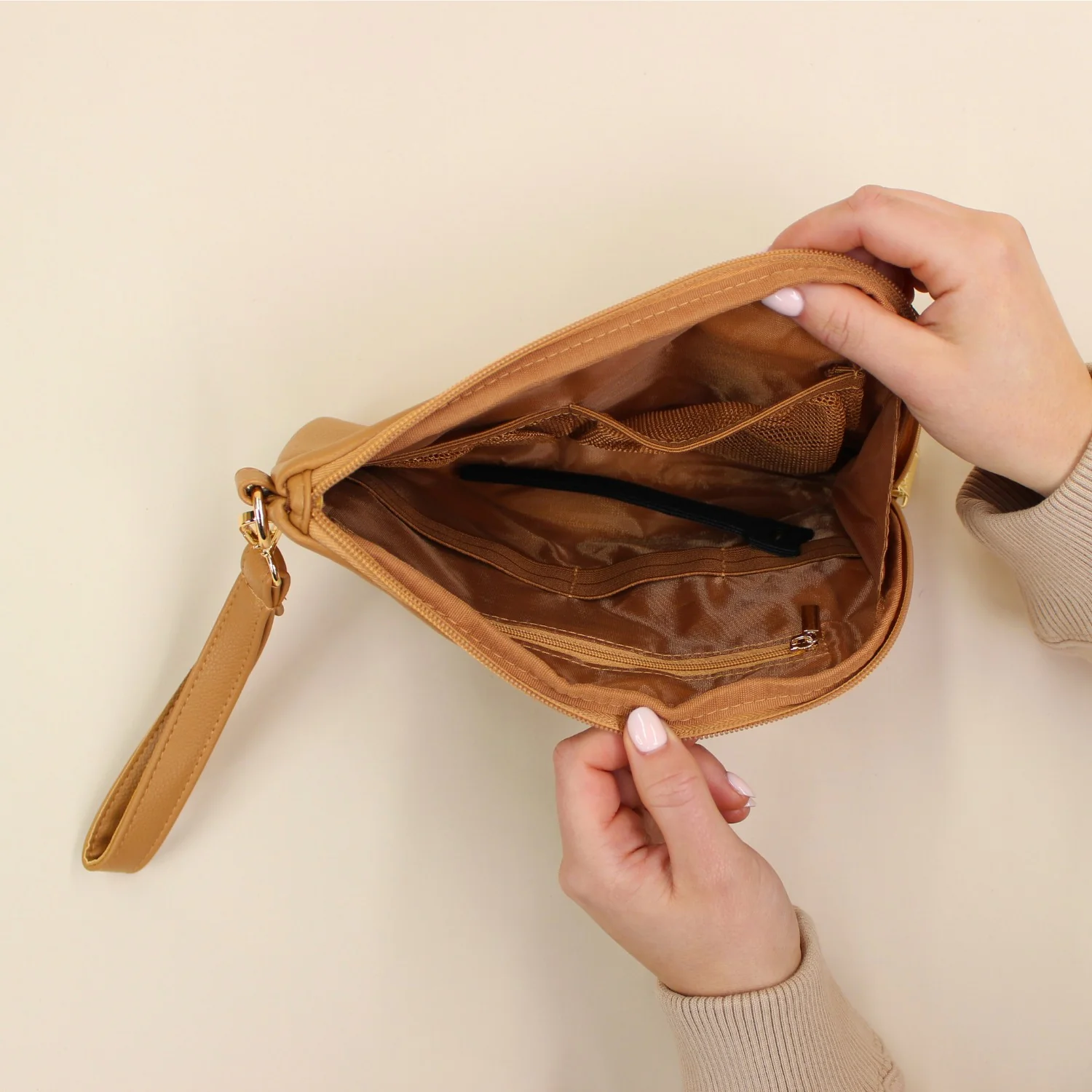 Tech Pouch - Multipurpose Organiser - Tan - Image 9