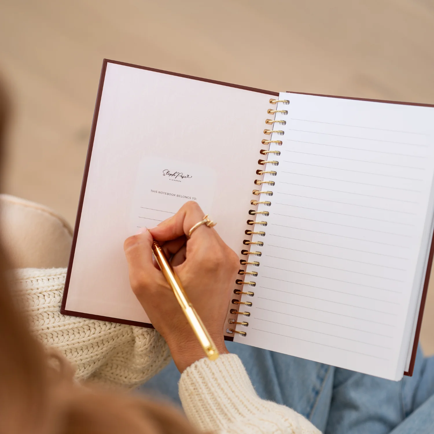 'Write it Down' A5 Notebook - Chocolate - Image 3