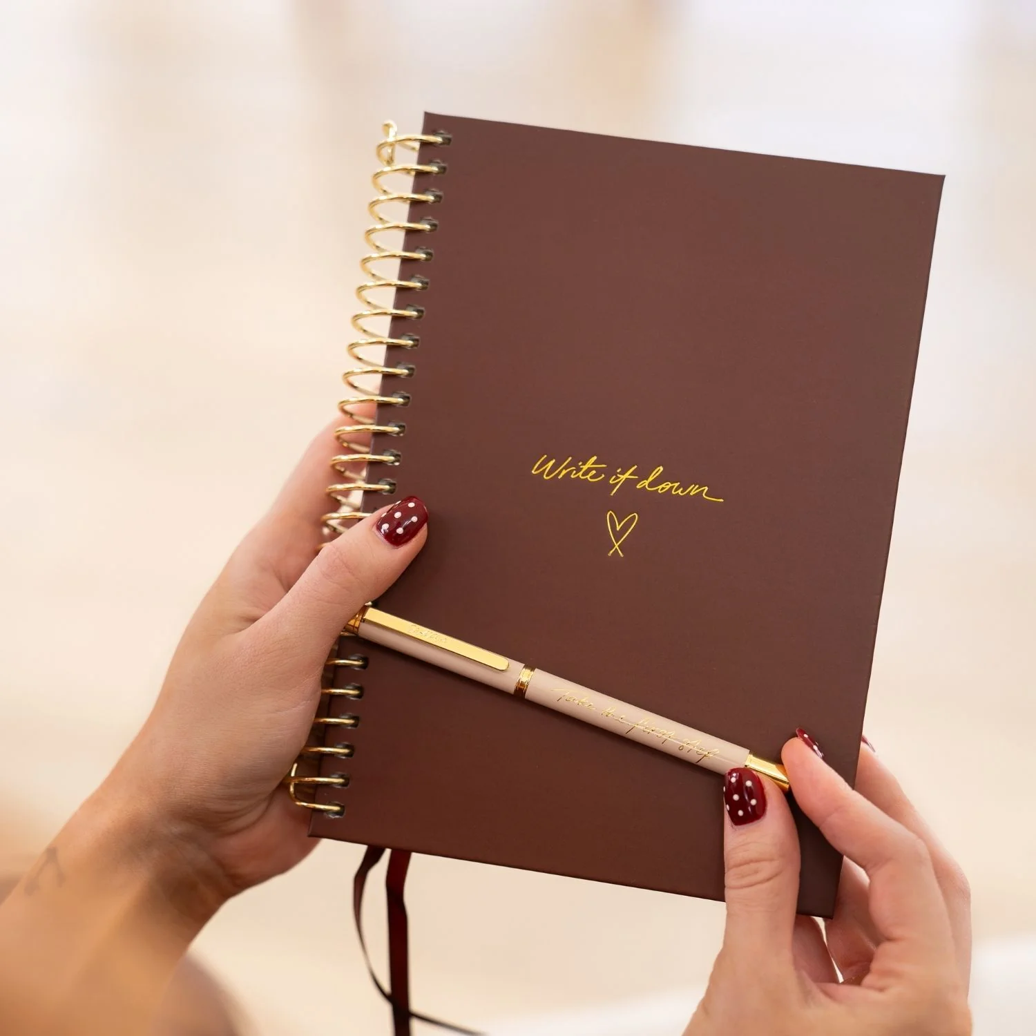 'Write it Down' A5 Notebook - Chocolate - Image 4