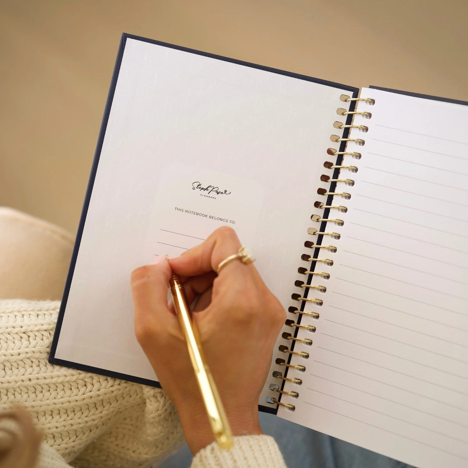 'Write it Down' A5 Notebook - Forest Green - Image 5