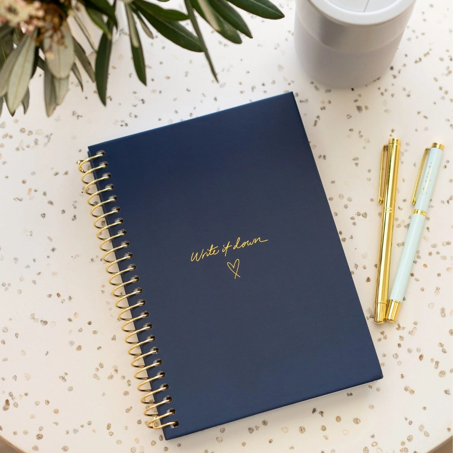 'Write it Down' A5 Notebook - Navy - Image 8