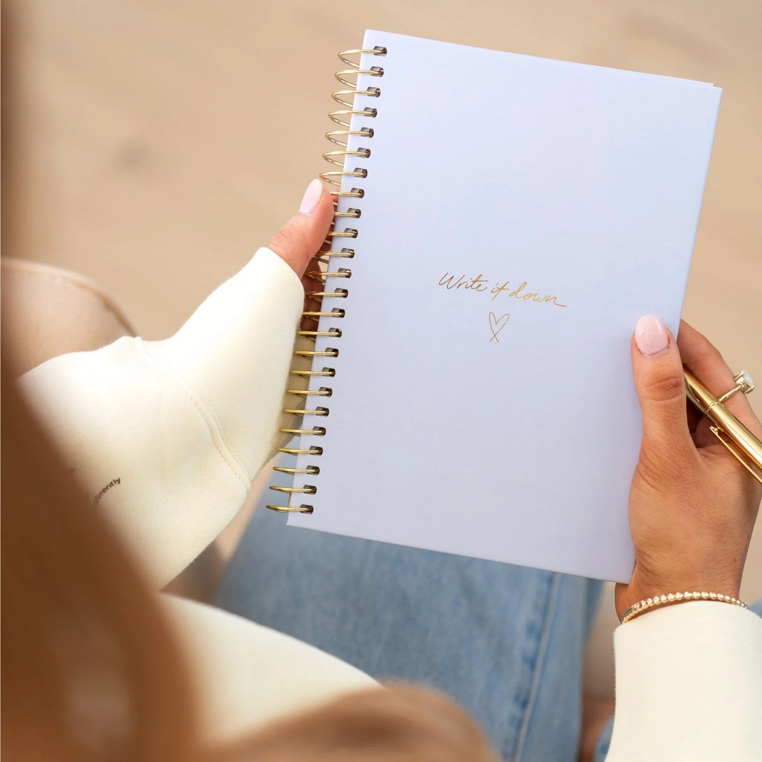 'Write it Down' A5 Notebook - Periwinkle - Image 5