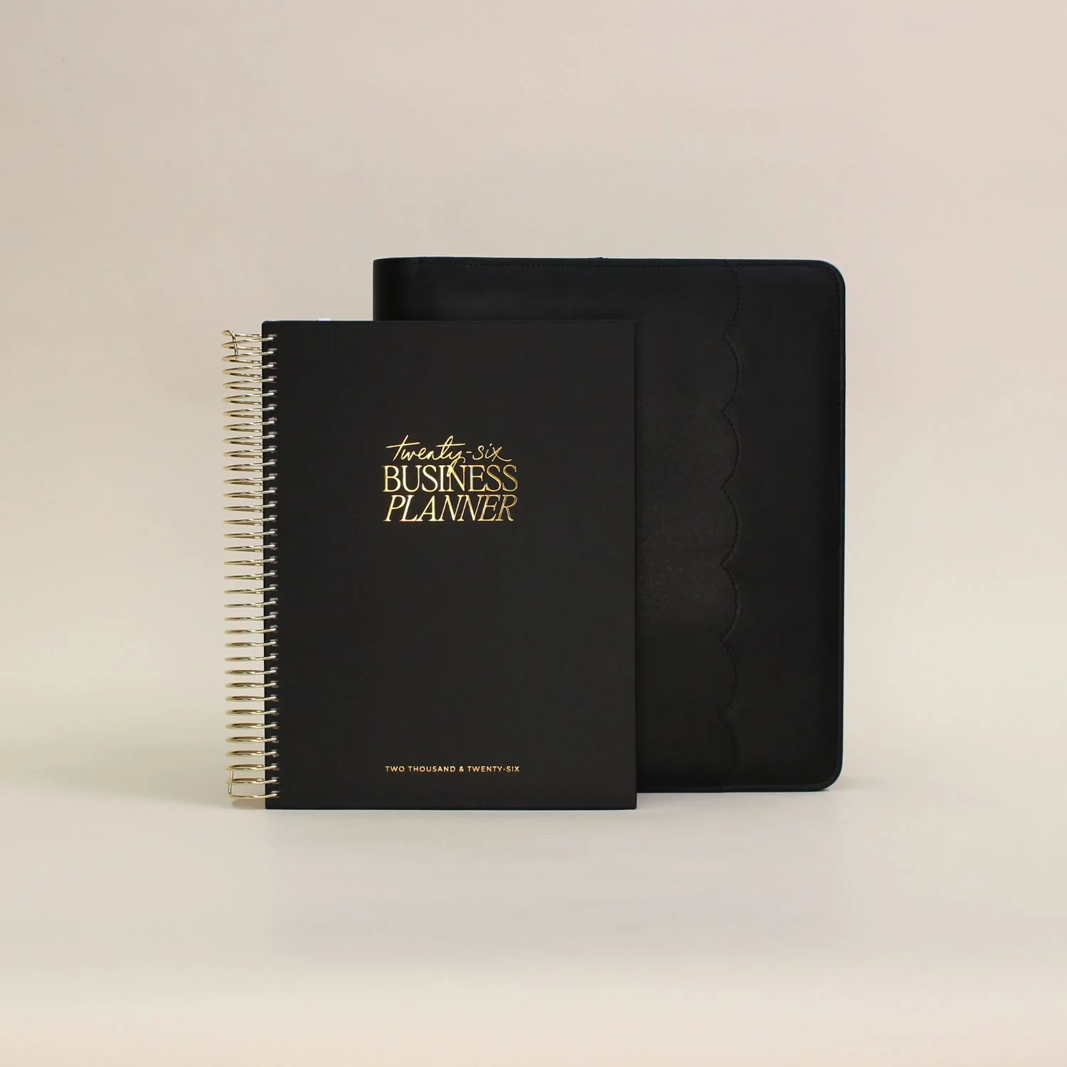 Luxe Zip-up Planner Folio - Black - Large - Image 16