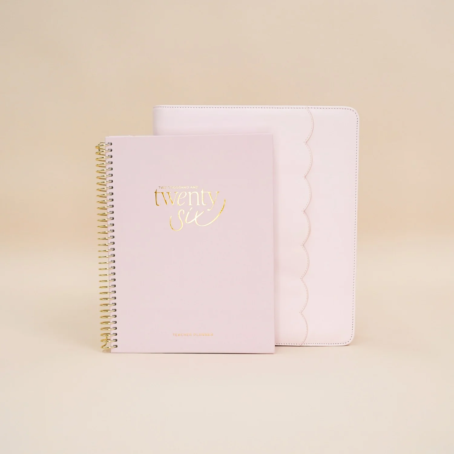 Luxe Zip-up Planner Folio - Blush - Large - Image 16