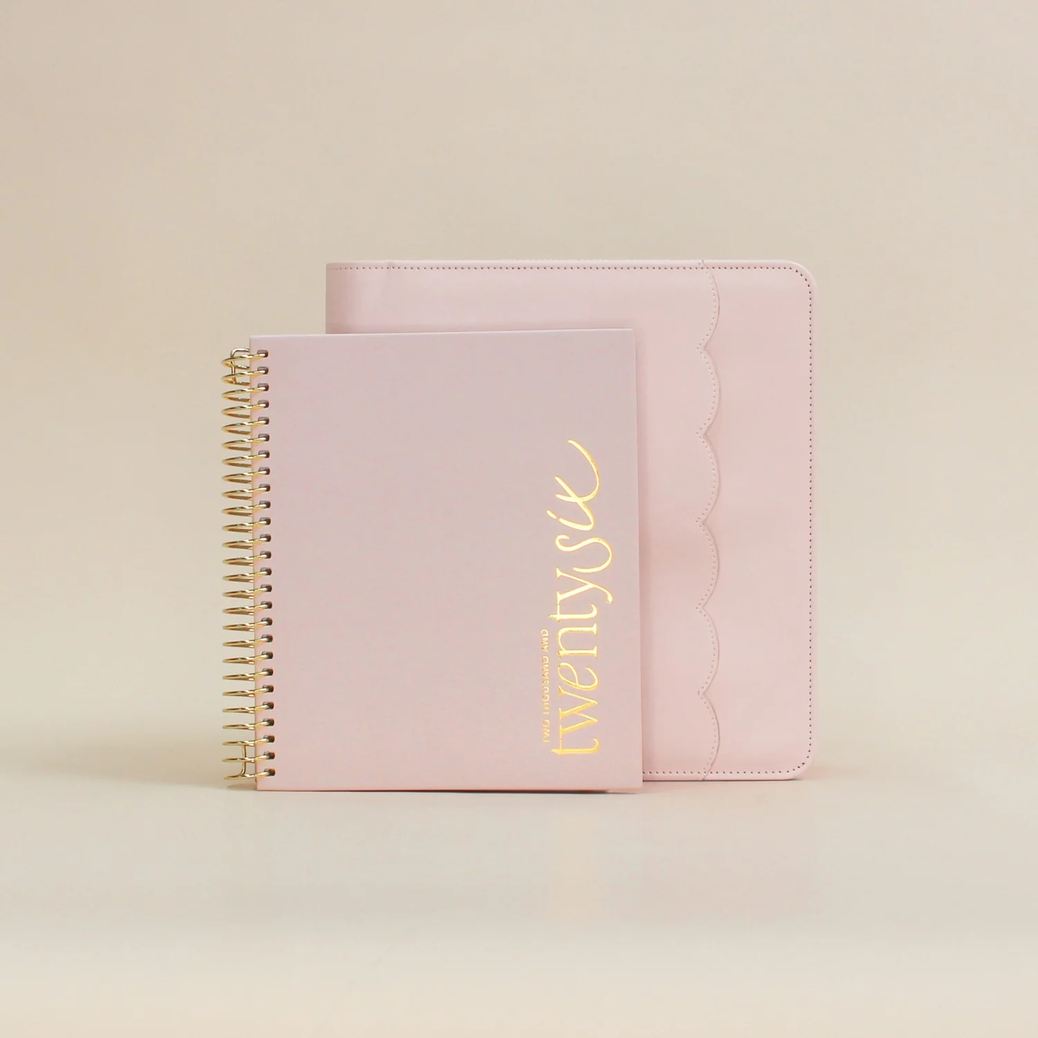 Luxe Zip-up Planner Folio - Blush - Small - Image 13